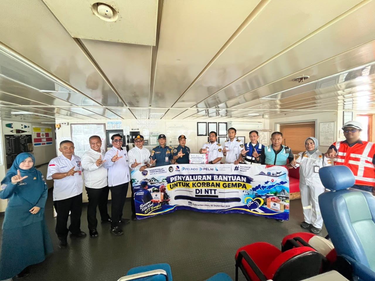 Insan Maritim Kota Tarakan Salurkan Bantuan Kemanusiaan untuk Korban Gempa NTT dalam Rangka Harhubnas 2026